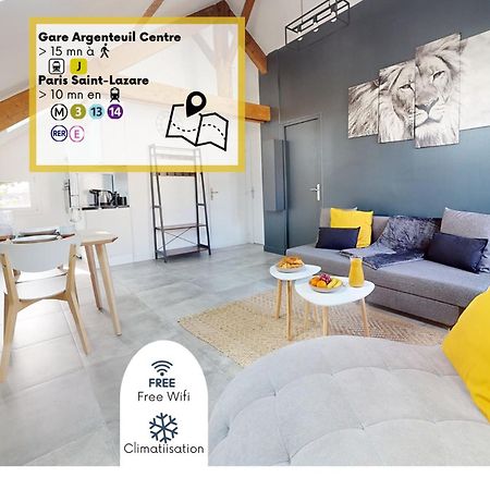Magnifique Appartement- Proche Paris-Climatisation Argenteuil Exterior foto